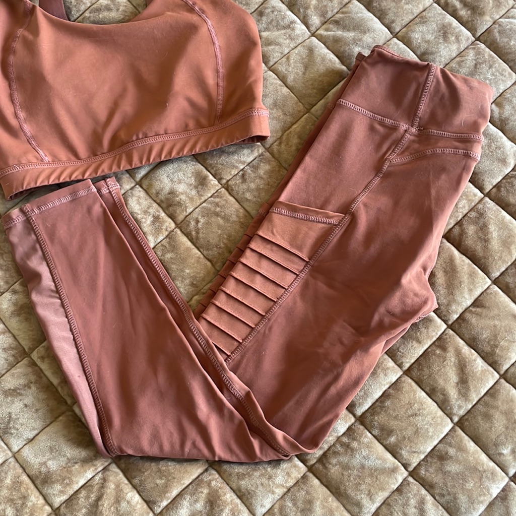 Baltic Born Moto Leggings With Side Pockets And Mesh Detail